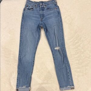 Levi's Light Blue High Rise Women's Jeans (short)